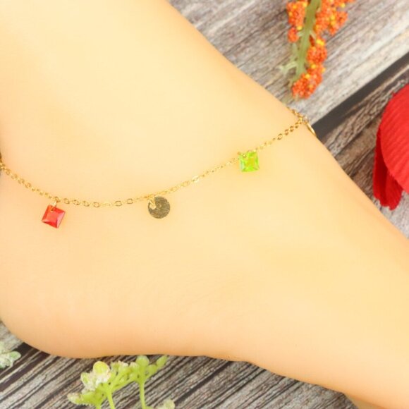 "Elegant Handmade Anklet – Delicate Jewelry for Women, MAR091544 - Picture 4 of 10
